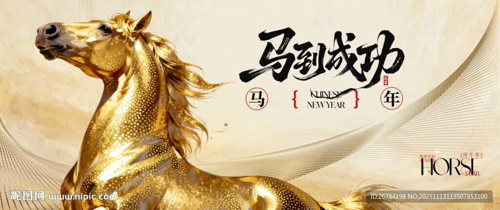 2026年 马年背景