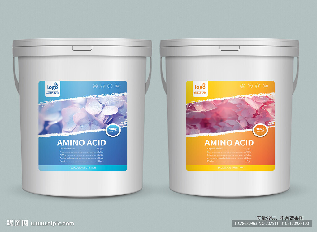 肥料桶贴标签包装