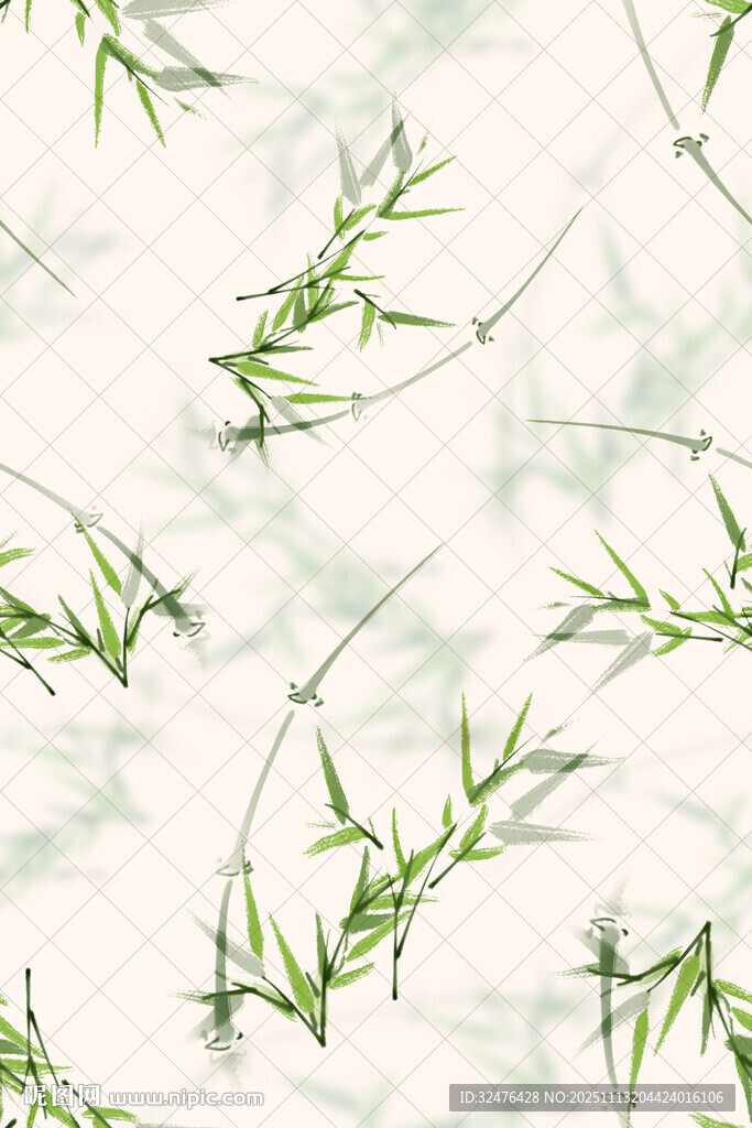 水墨竹叶背景图