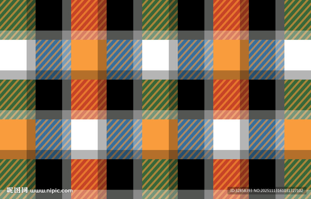 多彩格子图案纹理