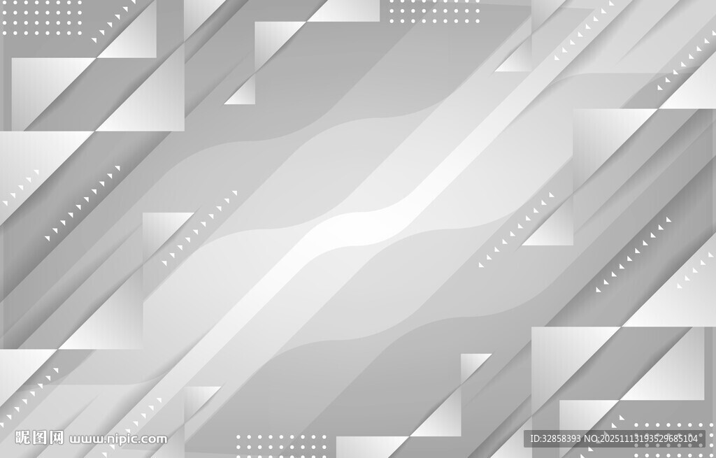 银灰色几何线条抽象背景