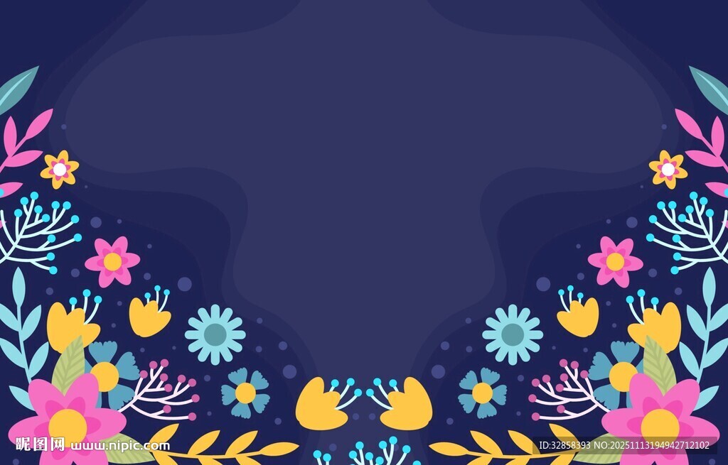 花卉图案装饰背景