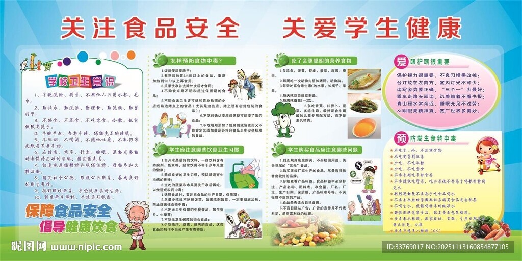 关注食品安全 关爱学生健康