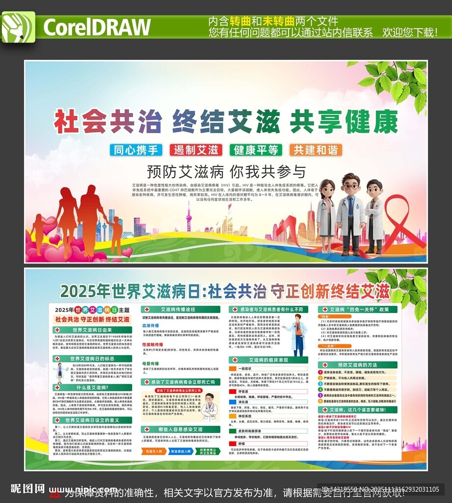 艾滋病日展板