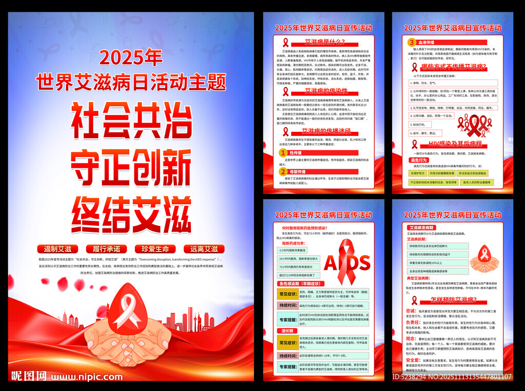 2025年世界艾滋病日海报