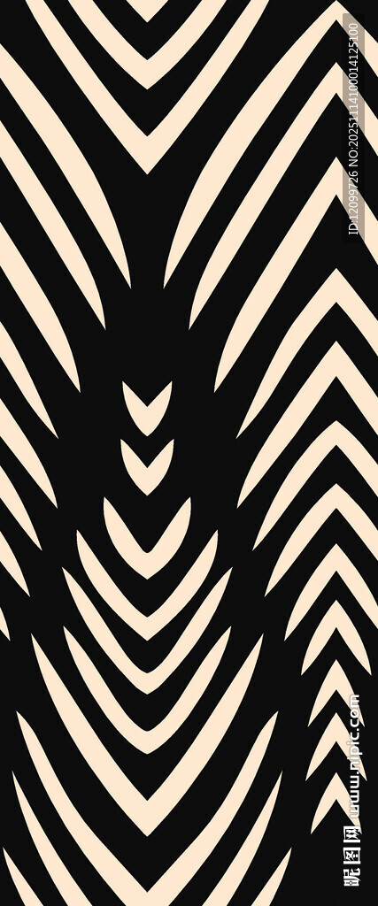 数码印花抽象线条