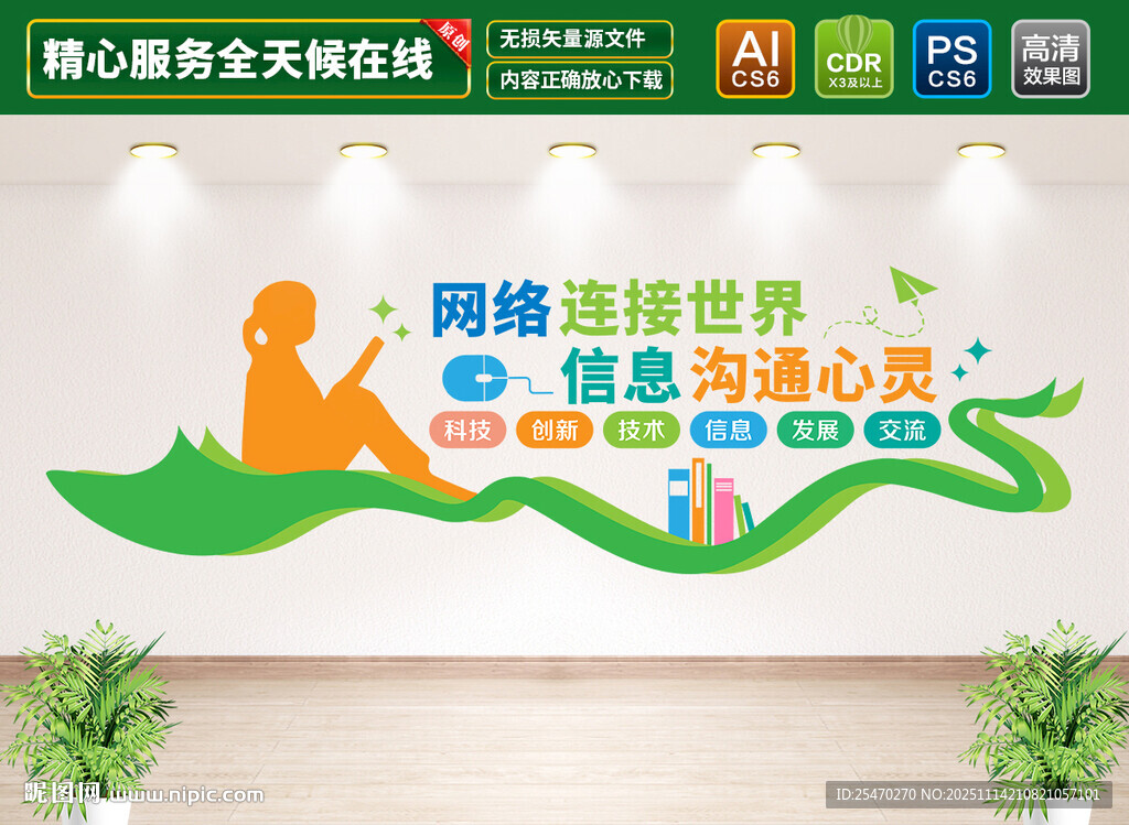 网络教室文化墙