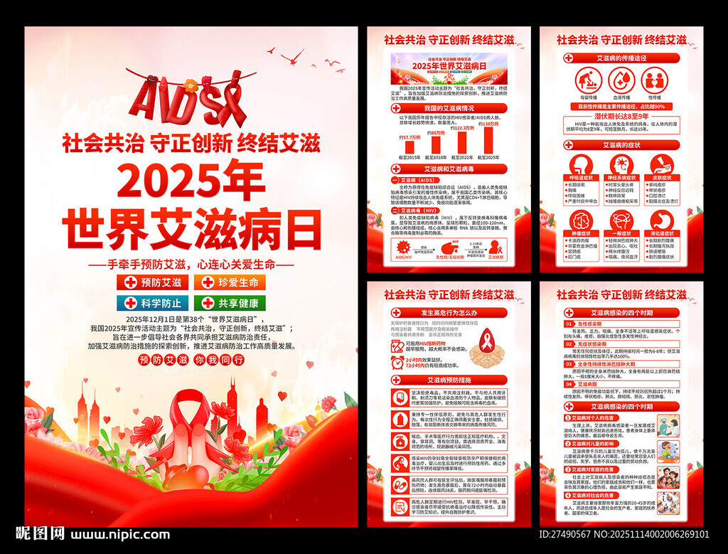 2025年世界艾滋病日海报
