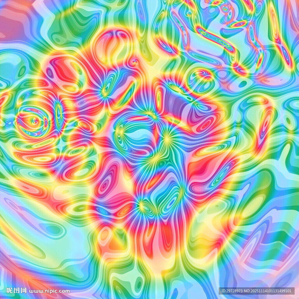 梦幻炫彩抽象图案