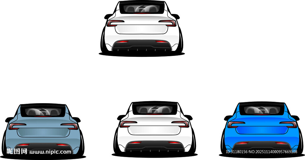 汽车矢量图手绘