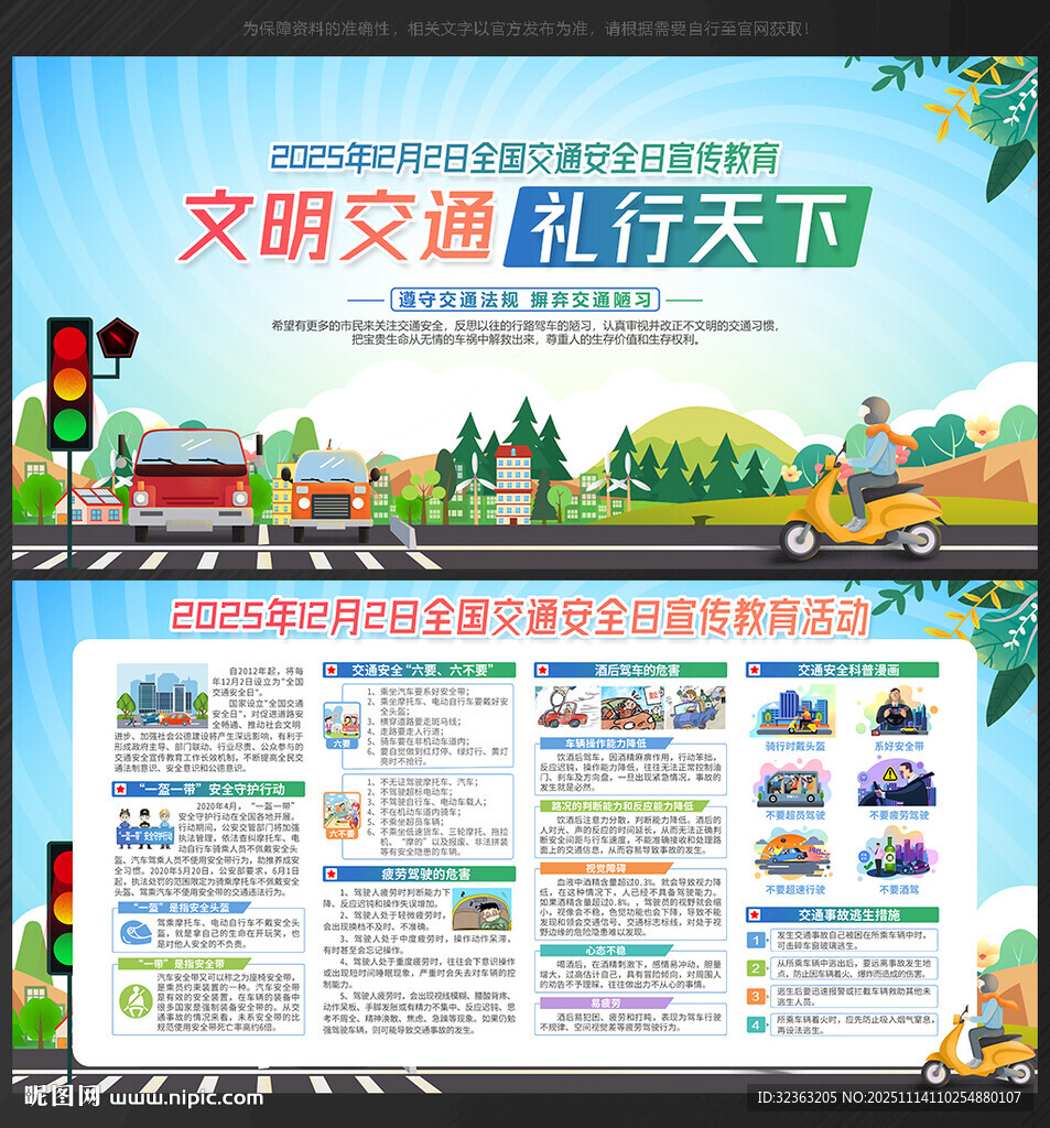 2025年全国交通安全日展板