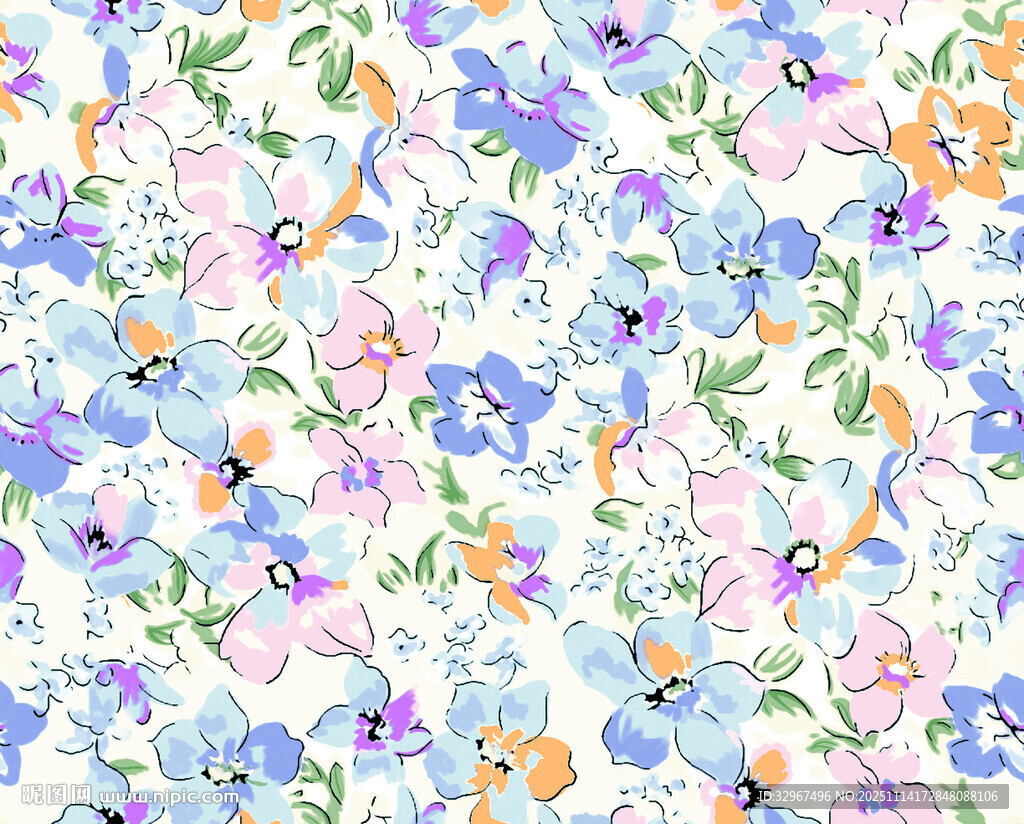 碎花 雪纺 大牌 清新梦幻风