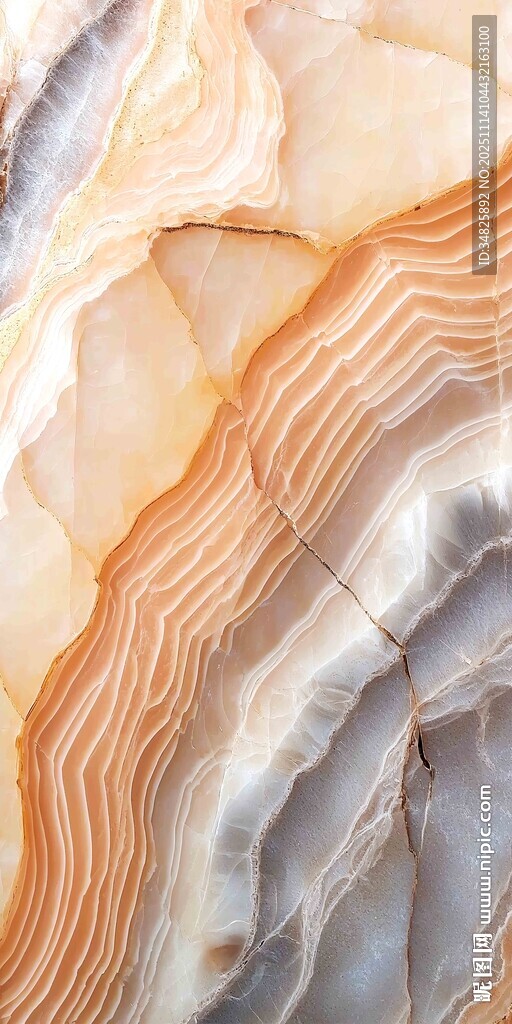 纹理独特的多彩大理石