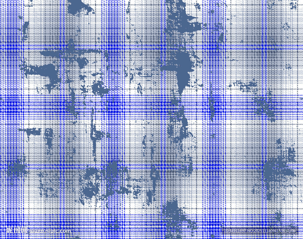 蓝白格纹抽象纹理背景