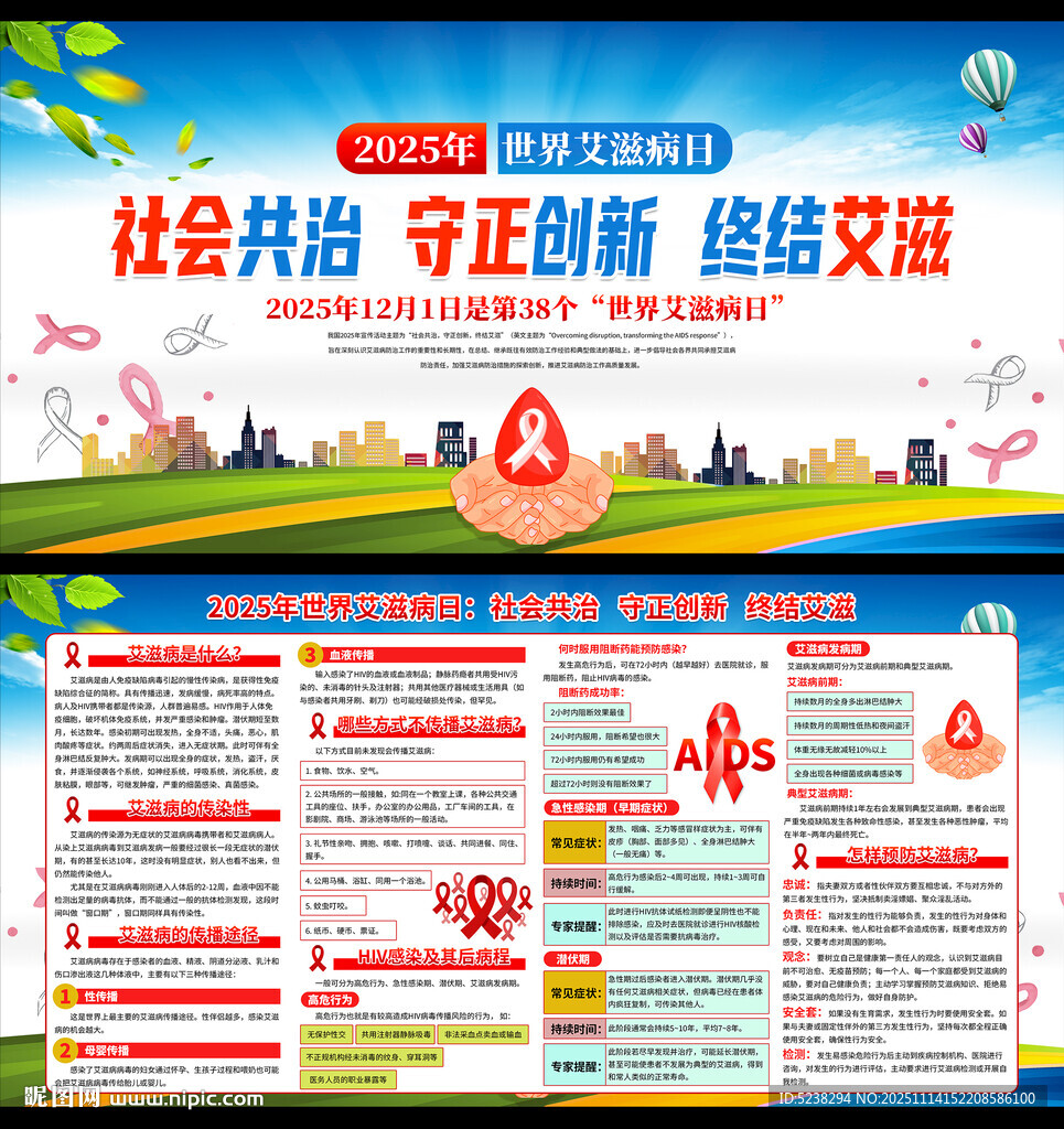 2025年世界艾滋病日宣传栏