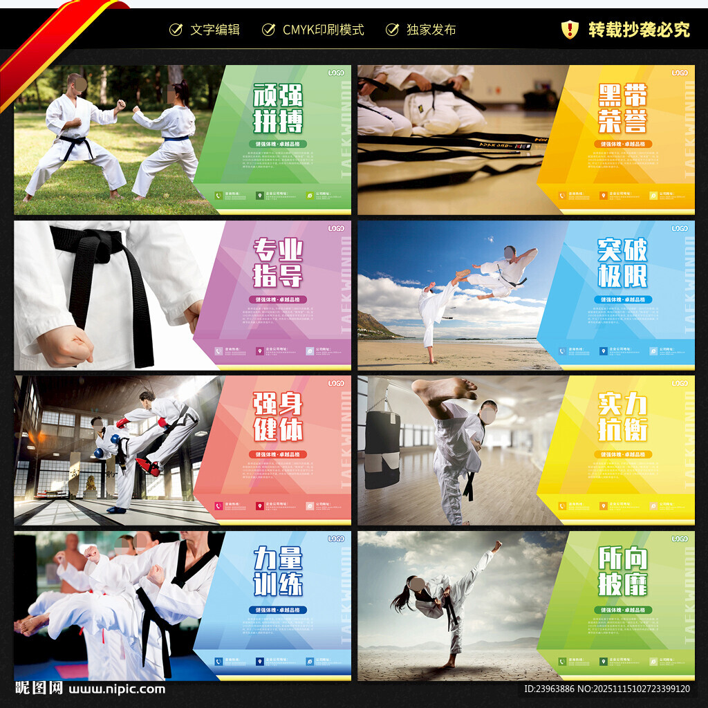 跆拳道展板