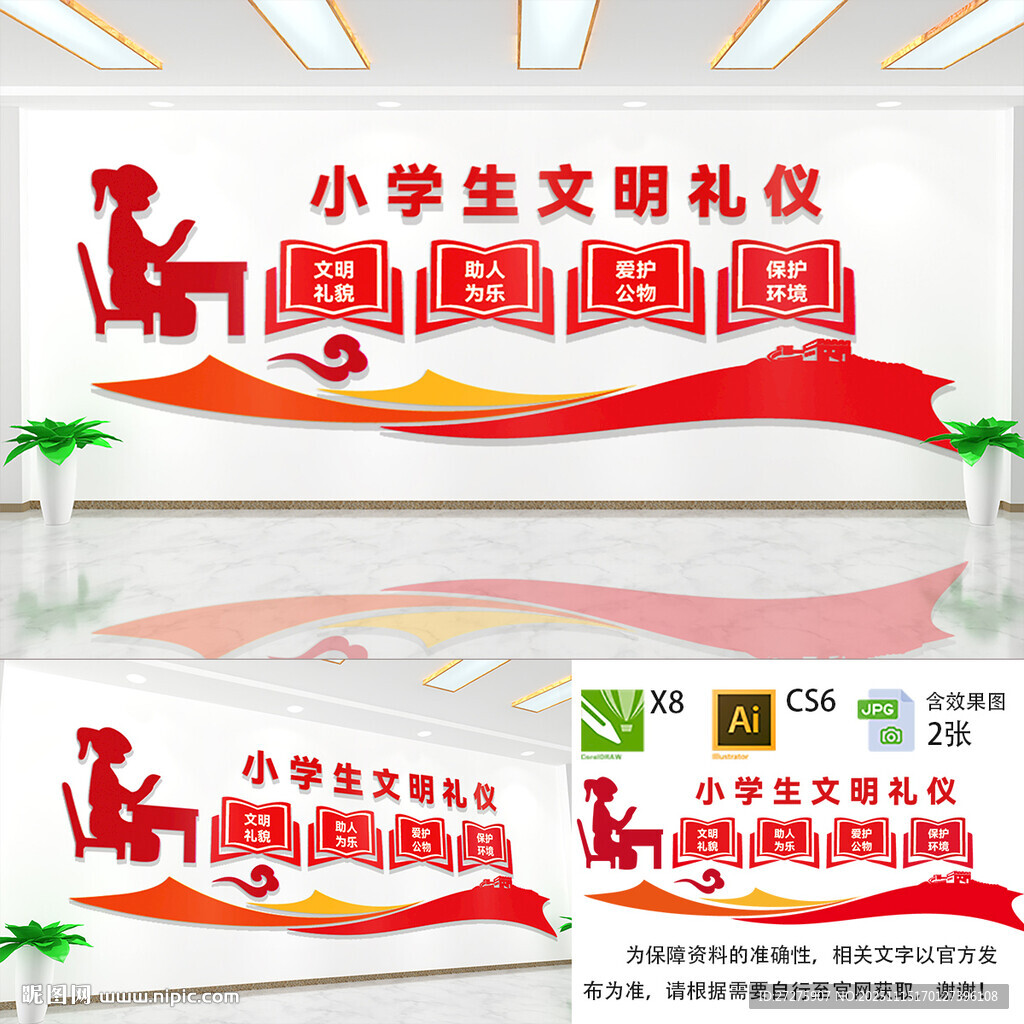 小学生文明礼仪文化墙