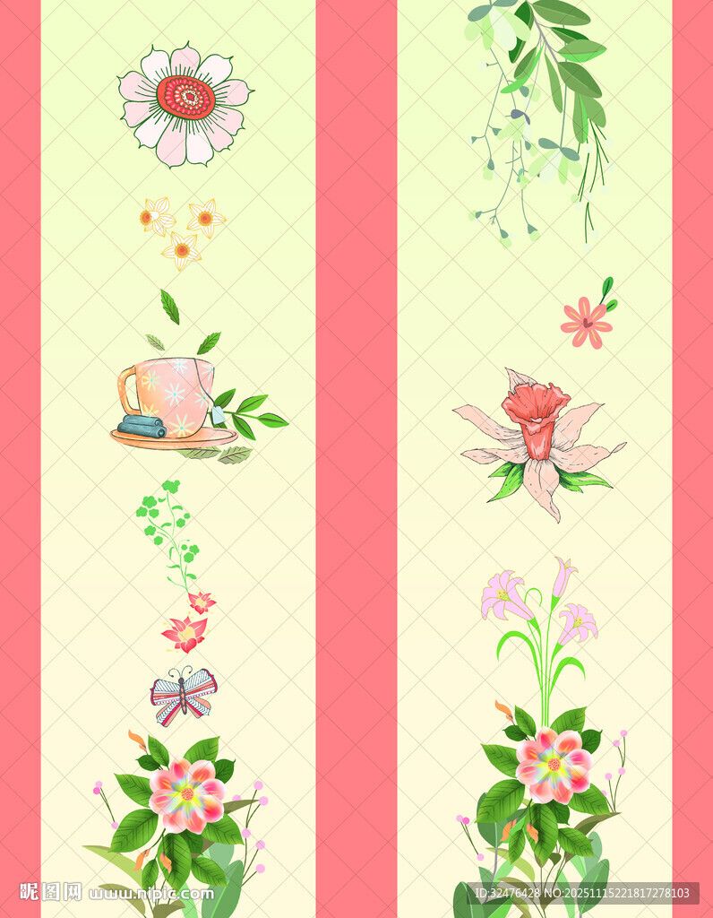 花卉装饰图案设计