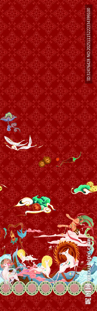 喜庆中式传统节日装饰图