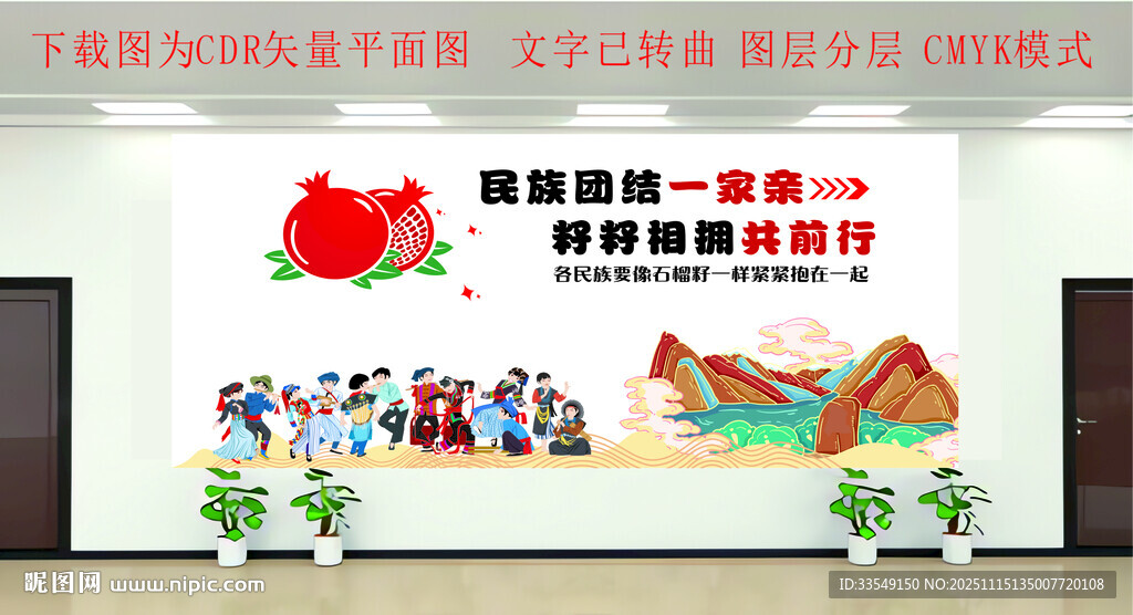 民族团结文化墙