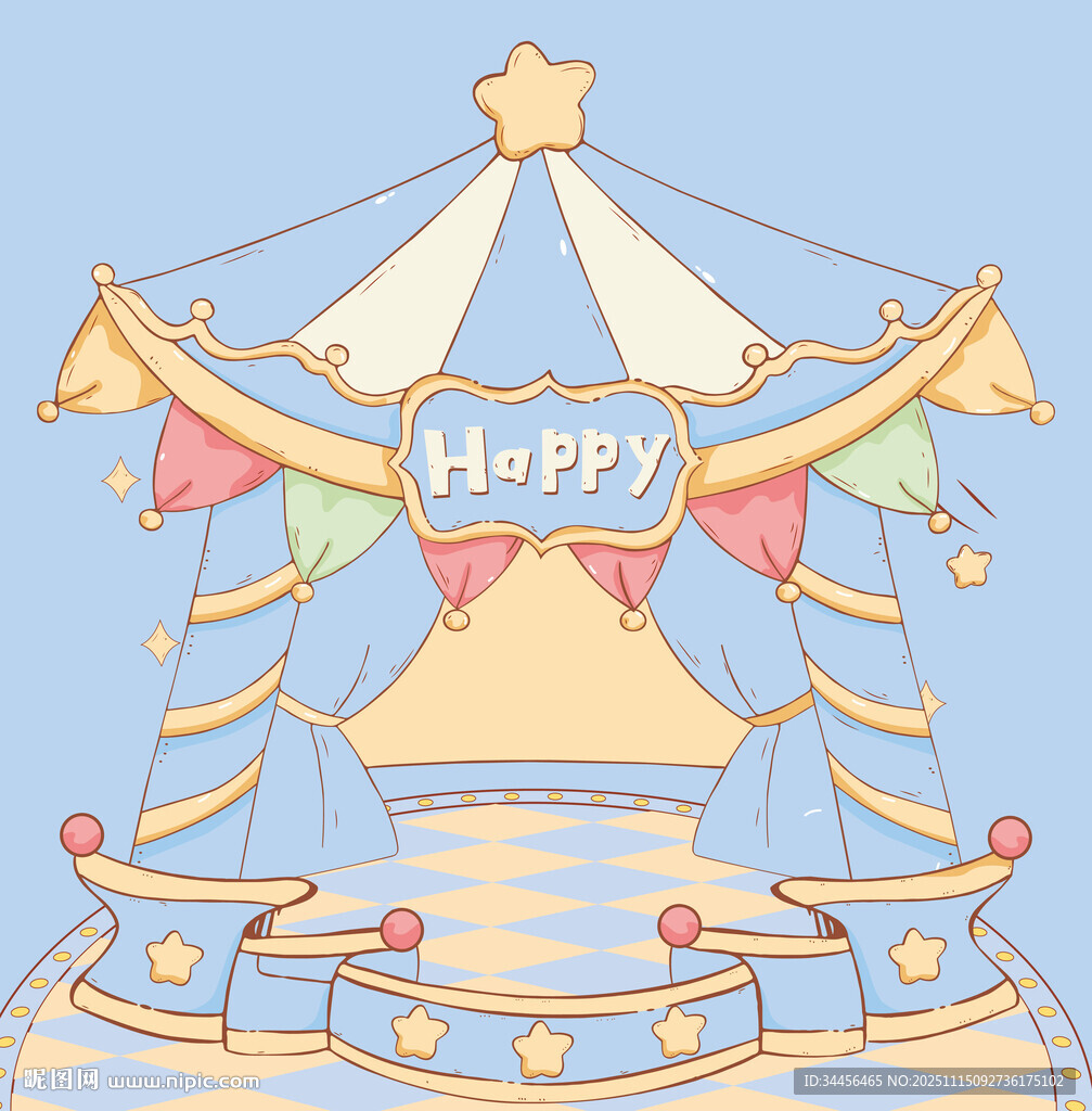 梦幻旋转木马快乐氛围拉满