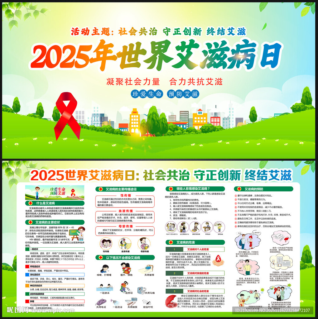 2025年世界艾滋病宣传栏