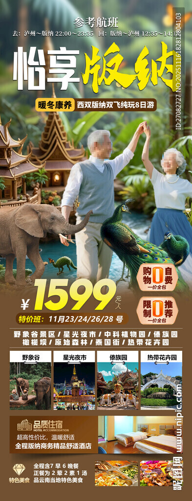 怡享版纳康养旅游海报