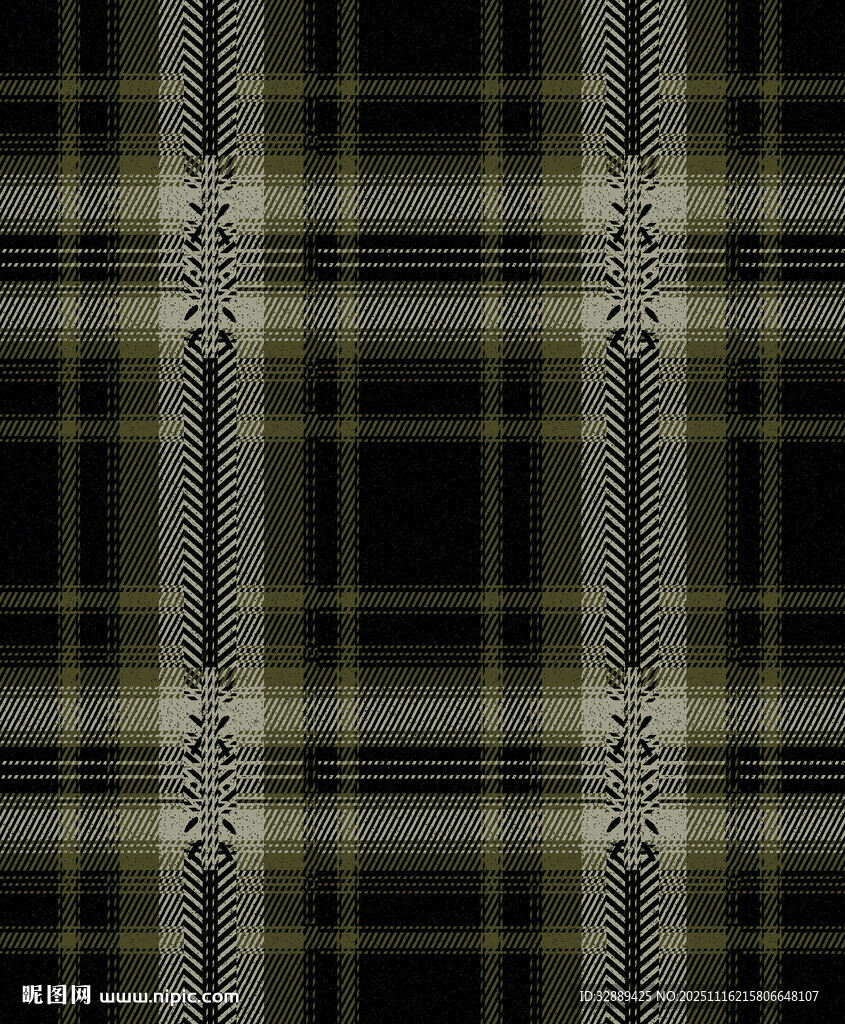 黑色格子花纹图案