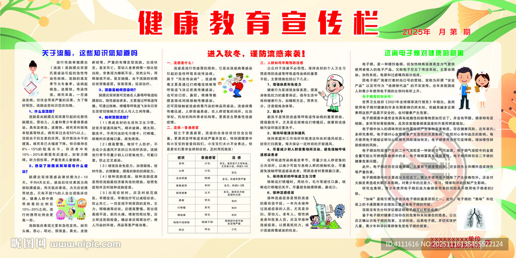 健康教育宣传栏