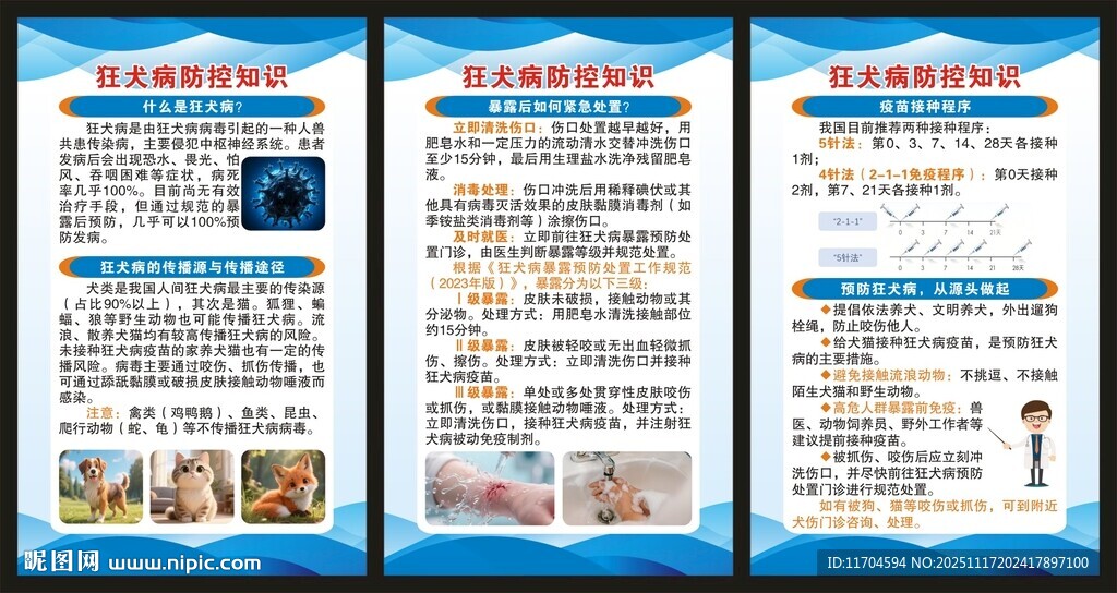 预防狂犬病知识展板