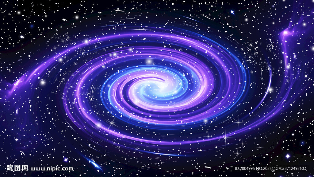 蓝紫色宇宙星空