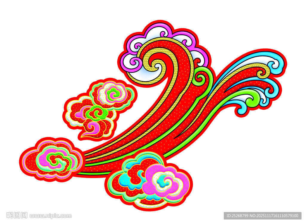 多彩中式传统花纹图案