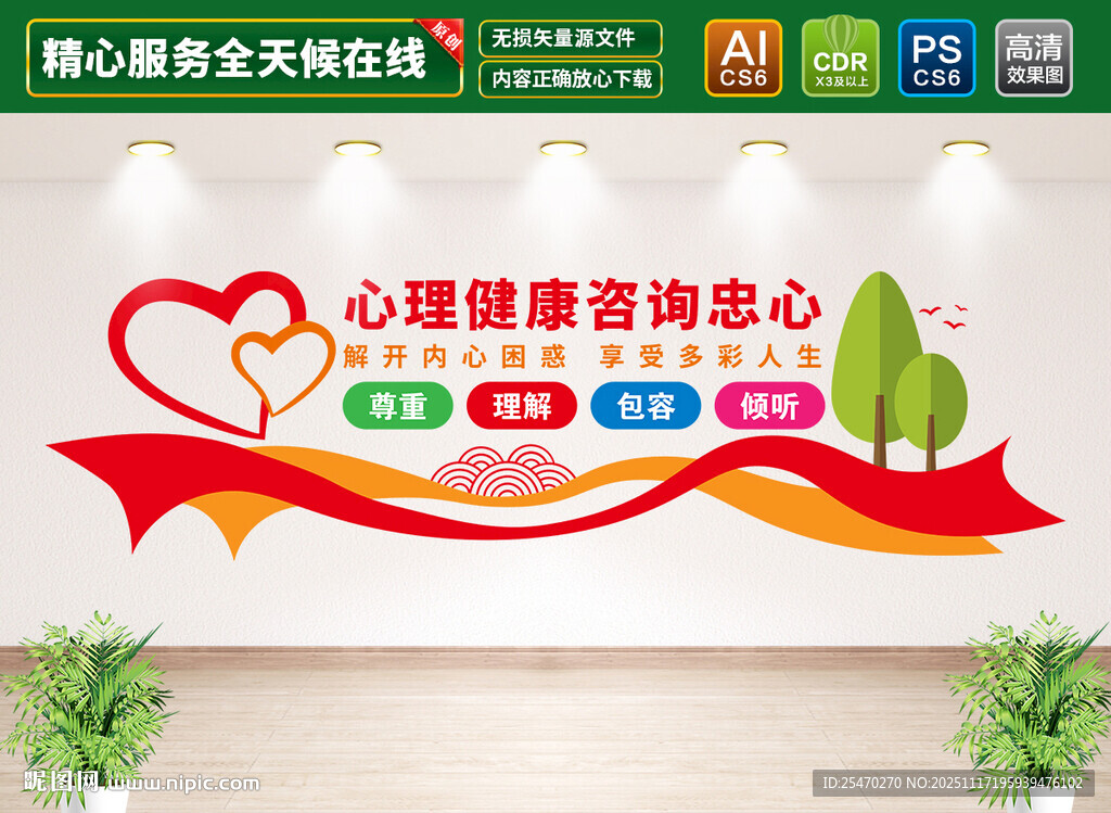 心理咨询室文化墙