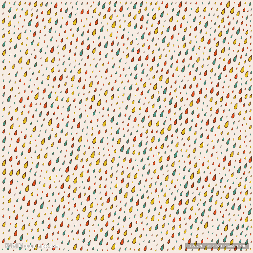 彩色雨滴底纹