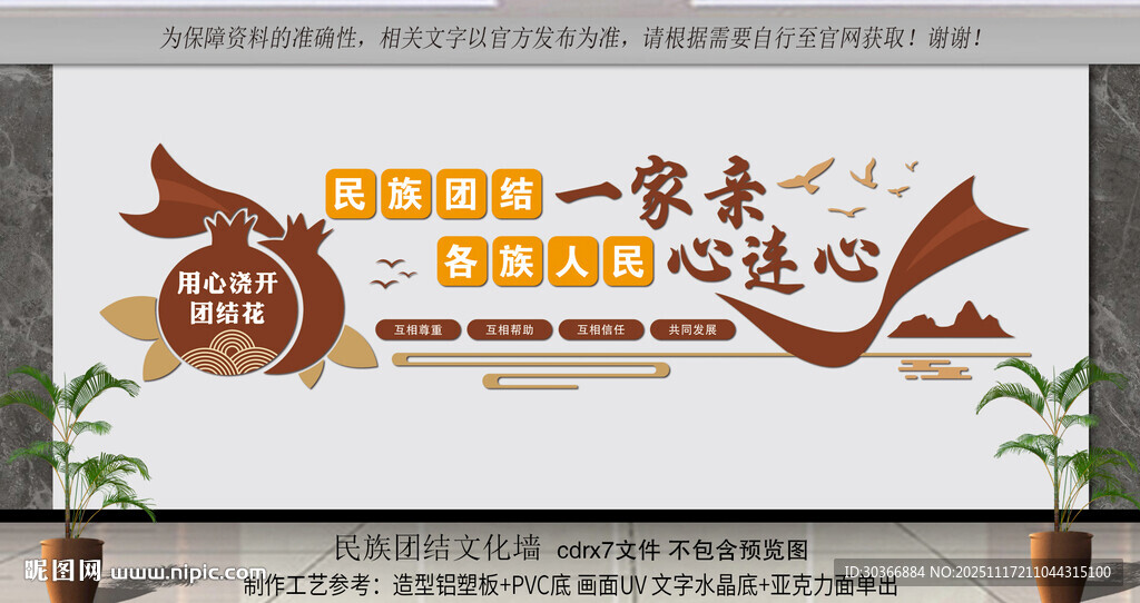 民族团结一家亲文化墙