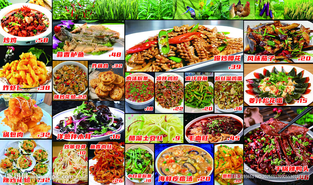 多样美食拼盘展示