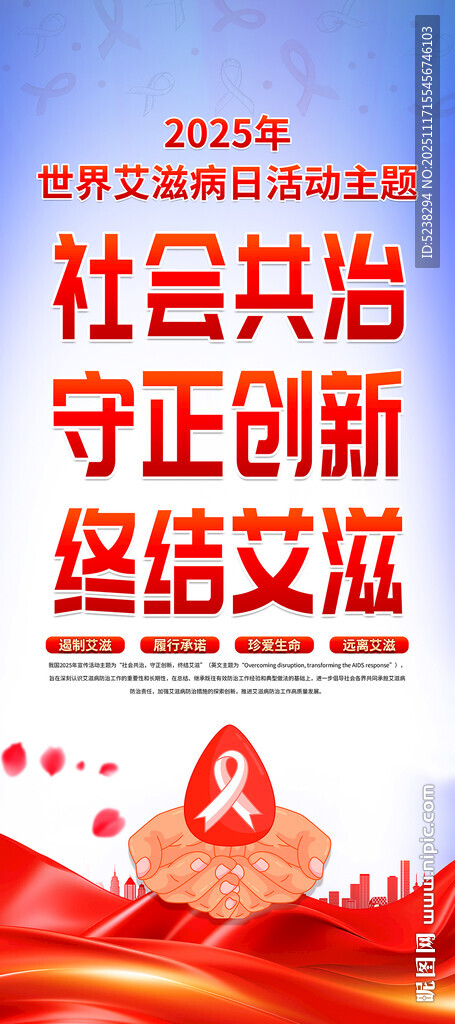 2025年世界艾滋病日展架