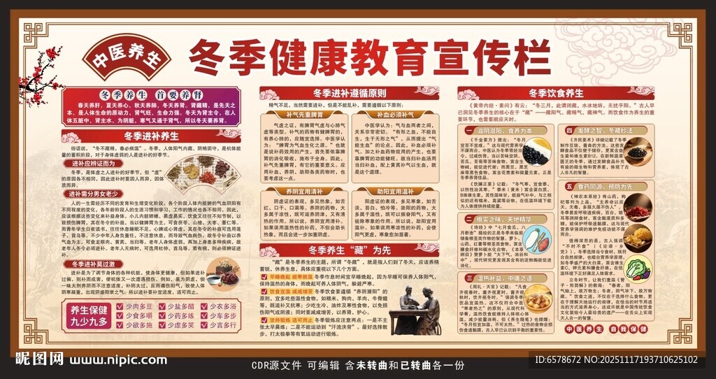 冬季健康教育宣传栏