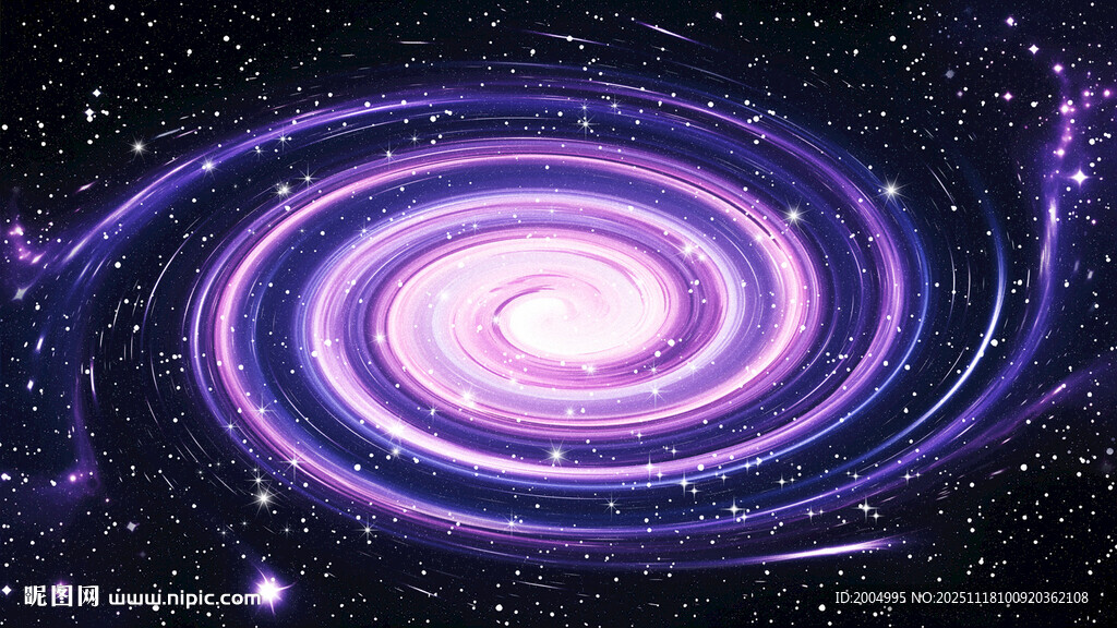 紫色星空宇宙旋涡