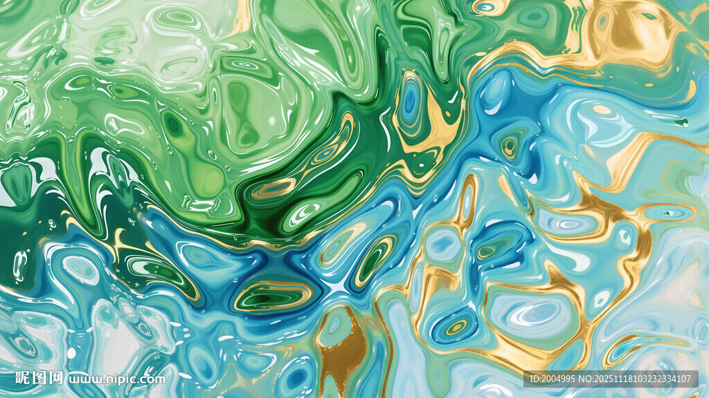 梦幻流体艺术色彩图案