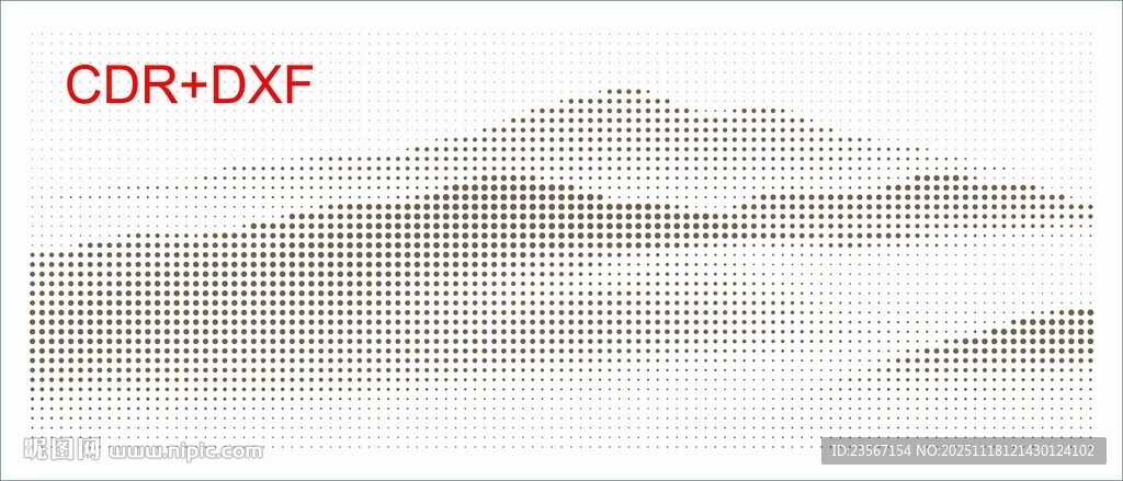 水墨群山云雾缭绕意境图冲孔幕墙