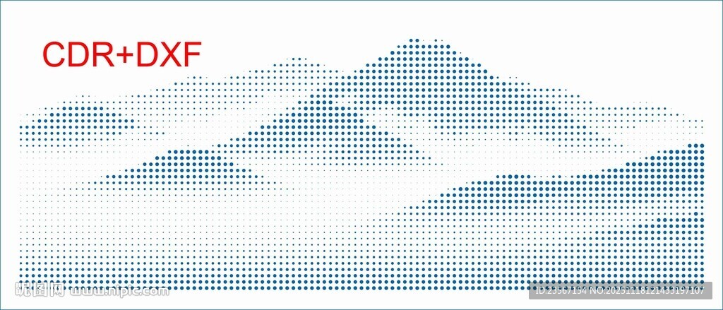 水墨远山意境图镂空板