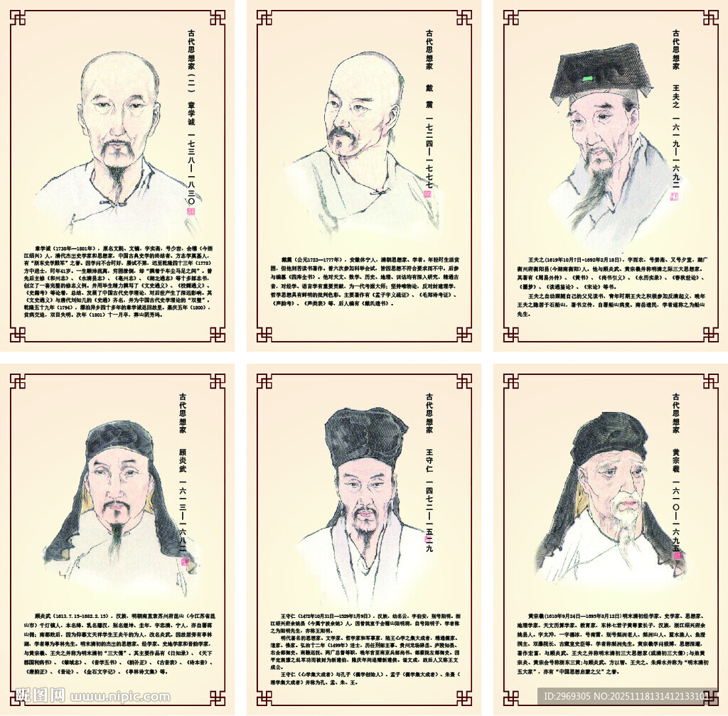 古代名人肖像图