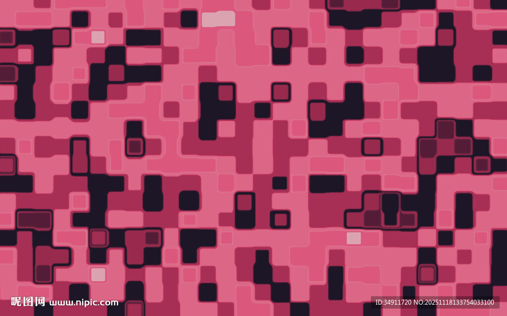粉色像素风几何图案背景