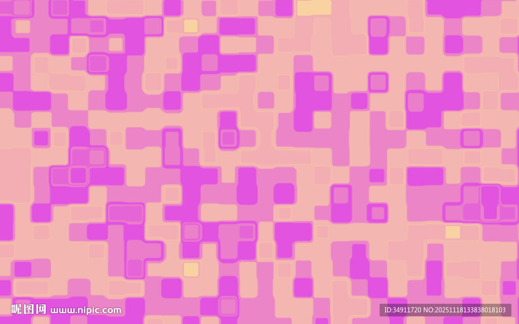 粉紫色像素风几何图案背景