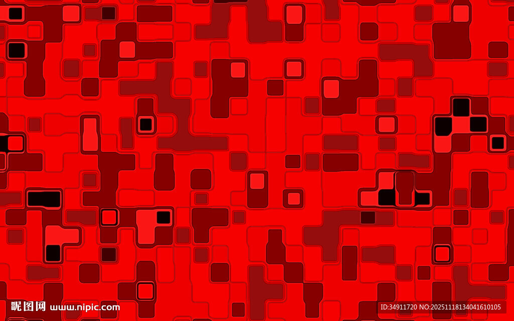 红色几何图案抽象背景图