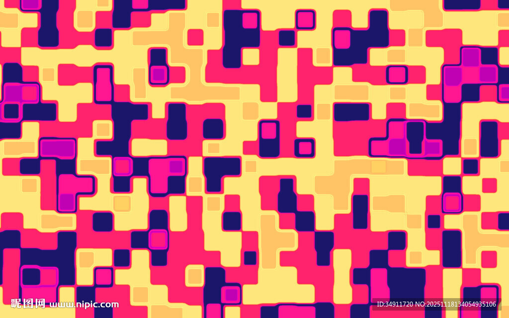 多彩像素几何图案背景