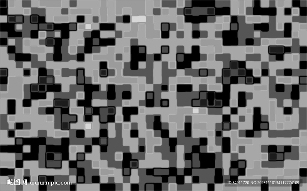 黑白像素纹理图案