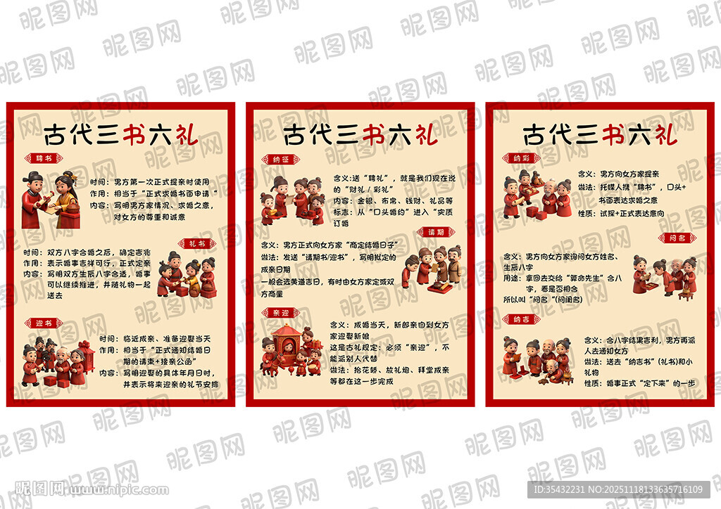古代三书六礼