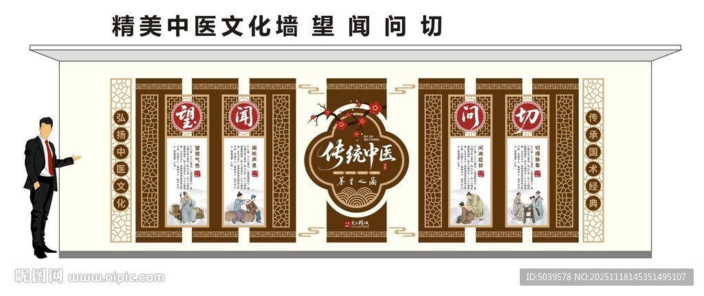中式中医文化墙